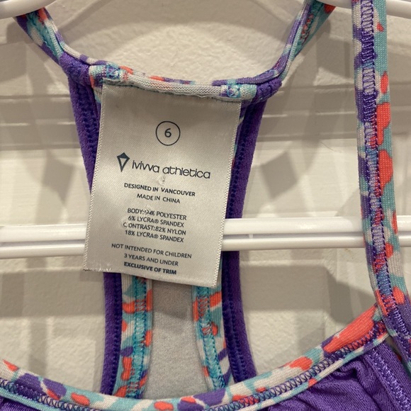 Ivivva Purple, Pink, White & Aqua Scaled Double Dutch Tank Top - Picture 5 of 5